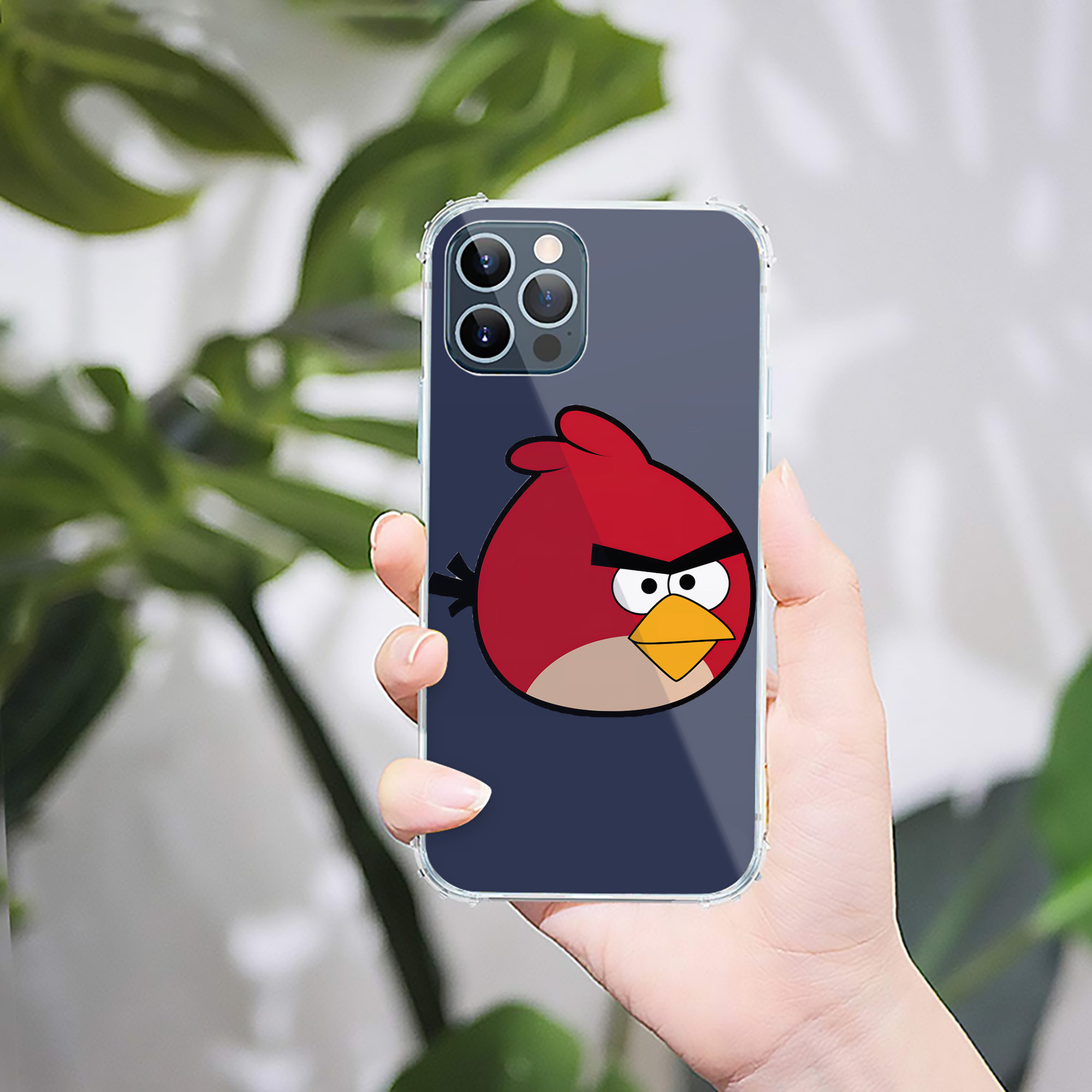 （画像用） Angry Birds アングリーバード 【iPhone 12シリーズ対応】透明スマホケース（クリアソフトケース）